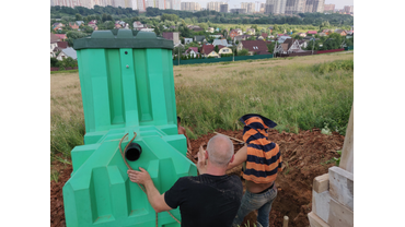 Спуск станции в котлован