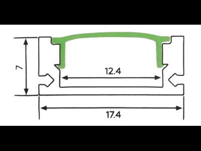 Алюминиевый профиль 4L-SR-0717-S ANOD КОМПЛЕКТНЫЙ SEASTAR