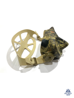 Маска для дайвинга C4 Plasma ocean camo зеркальная (силикон, стекло)