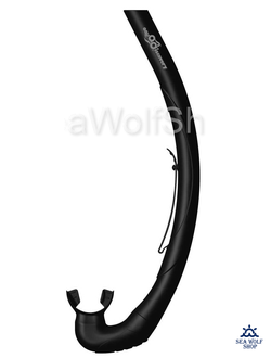 Трубка для дайвинга AQD ATTACK, черный