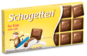 Шоколадная плитка Schgotten Для детей 100гр