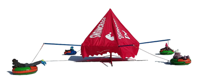 Карусель тюбинг зимний аттракцион