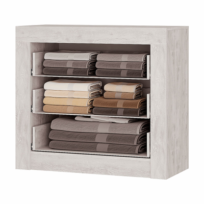 Комод Леонардо КМ-13, бетон пайн светлый, графит