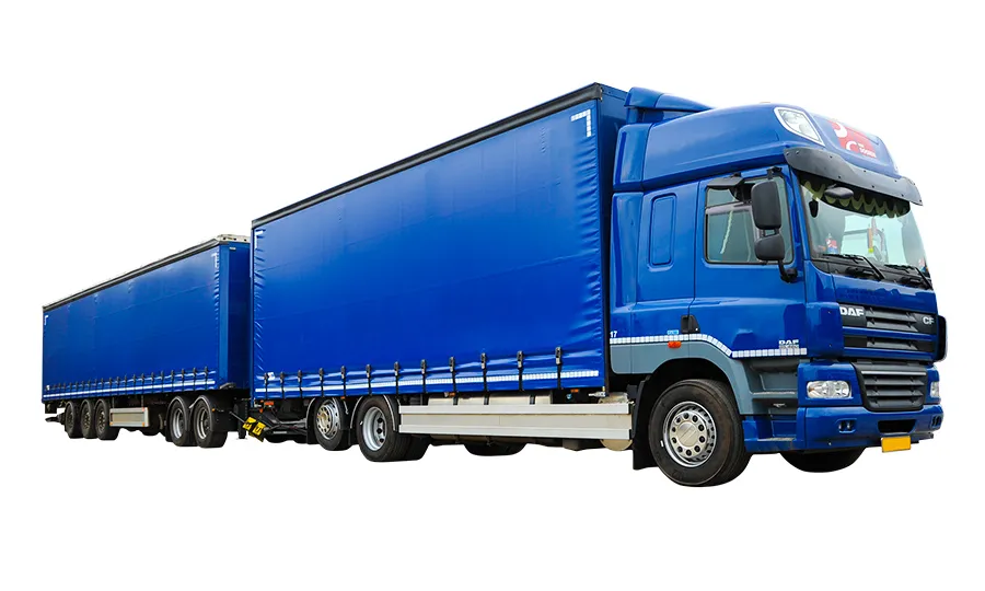 Автопоезд имеет кузов и прицеп. Грузоподъемность 16-25 т и вместительность 60-120 м.куб. Вмещает 22-33 европаллета