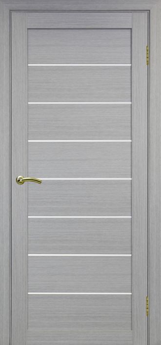 Межкомнатная дверь "Турин-508" дуб серый (стекло)