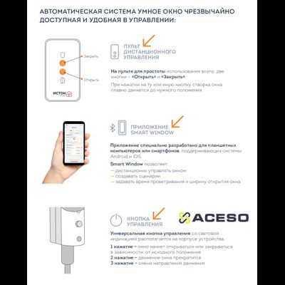 Умное окно - автоматическая система проветривания помещения, доводчик на окно