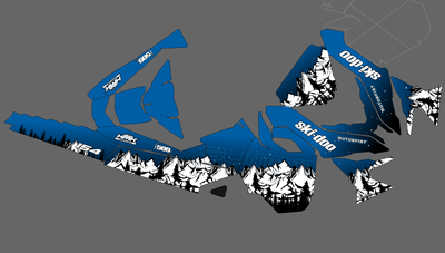 Наклейки на снегоход горы ёлки SKI DOO 2014 - 2016