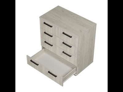 Комод Стандарт-5 NEW Дуб крафт белый, Ш800хГ460хВ829