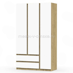 ЭВ033 Шкаф 3Д Хилтон. Размер: 1200х2100х520