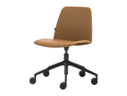 Мягкий стул Unnia с 5-звездочным алюминиевым поворотным основанием, на колесиках+газлифт купить