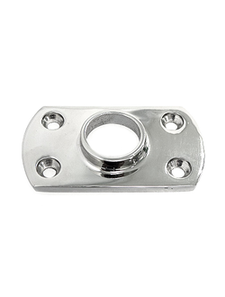 Основание леера 25.4мм, 76х44 мм, низкое, наклон 90 град