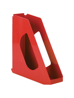 Лоток вертикальный для бумаг ESSELTE "VIVIDA", ширина 72 мм, красный, 623935