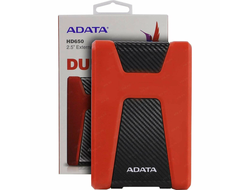 Внешний HDD Adata 1Tb HD650 красный AHD650-1TU31-CRD (2.5" USB 3.0 DashDrive Durable)