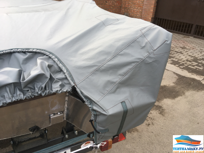 Тент на лодку РИВЕРБОТ 390 С КРЕНОЛИНАМИ