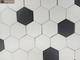 Декоративная облицовочная плитка гексагон Kamastone Соты 11371-2 белый с серым, микс