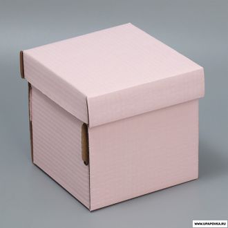 Складная коробка «Розовая» 15 х 15 х 15 см