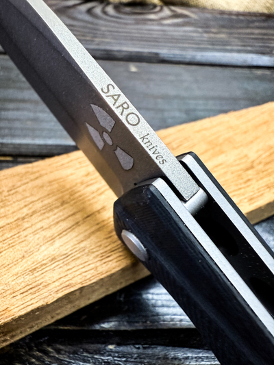 Складной нож URAN R сталь ELMAX, рукоять карбон