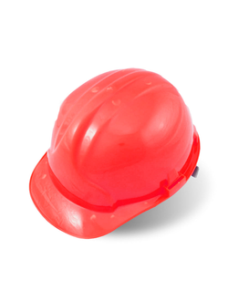 Каска защитная, красный