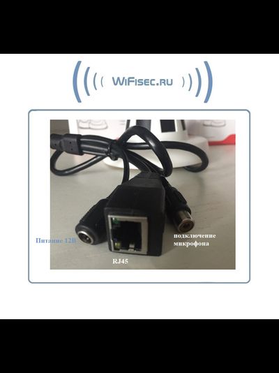 Видеоняня/охранная IP WiFi-LAN видеокамера с выводом для подключения внешнего микрофона и ночным видением, Full HD (изв. дыма) (XMeye/XMeye PRO)