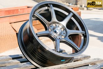 Комплект дисков R17 8,0J ET+35 5*114,3 Advan Racing Графит темный (FF068-1)