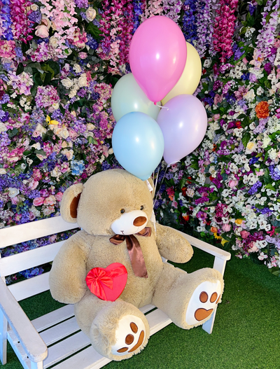 Подарочный набор №9 - Плюшевый мишка 150 см, Шарики 5, Киндер бокс средний