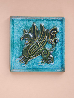 Изразцовая плитка "Славянские тени" // 16,5*16,5