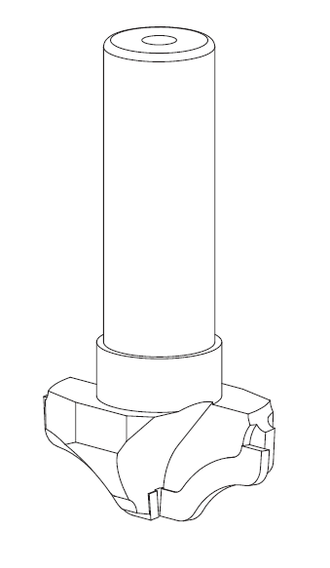 Фреза концевая профильная алмазная FABA TPD-13