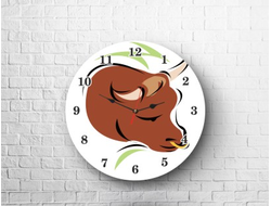 Часы с символикой "Быка" №6