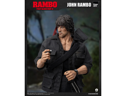 Джон Рэмбо в черном (Сильвестр Сталлоне)  - Коллекционная ФИГУРКА 1/6 scale John Rambo 2.0 (3Z03280W0) - Threezero