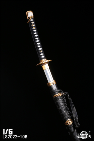 Японский длинный меч тати (черные ножны) - 1/6 Diecast Alloy Samurai ...
