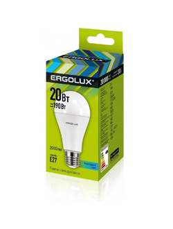 Лампа светодиодная Ergolux LED-A65-20W-E27-4K,ЛОН 20Вт,E27,4500K 13183