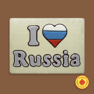 Тортик I LOVE Russia (600 грамм) будет представлен в ассортименте. ПЛАСТИКОВАЯ УПАКОВКА