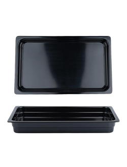 Гастроёмкость 1/1-65, меламин, цвет чёрный