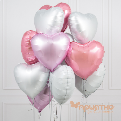 CЕТ ИЗ ВОЗДУШНЫХ ШАРОВ ДЛЯ ДЕВОЧКИ "ЛЕБЕДЬ"