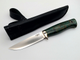 Нож Partner N690 карельская береза малахит