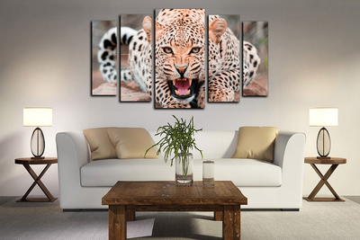 Модульная картина "Свирепый хищник"