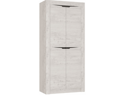 Шкаф Леонардо двухдверный ШК-36, бетон пайн светлый, графит