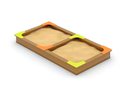 1219 Песочница двойная