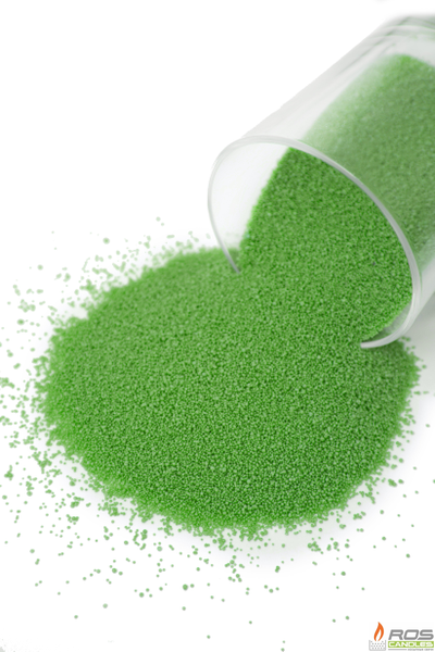 Насыпные свечи RosCandles зелёные "Зелёный" - мешок 25кг