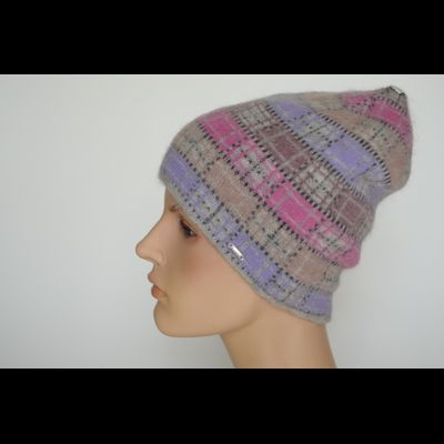 Шапка в клетку разноцветная Vizio Италия 1038 CY