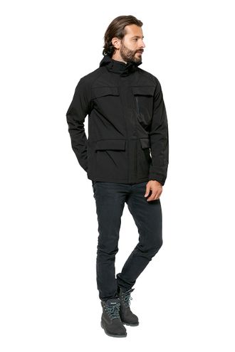 Куртка FOREST-BLACK (Форест Блэк) Софтшелл, демисезонная, цвет черный