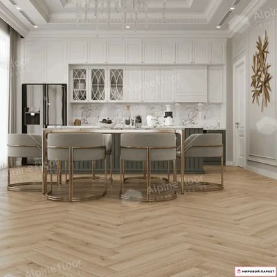 Ламинат Alpine Floor Herringbone 8 Pro Дуб Артуа LF102-12 33 класс толщина 8 мм с фаской 1.3465 м2