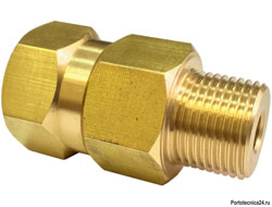 Вращ. соединение, 220bar 3/8внеш-3/8внут, латунь