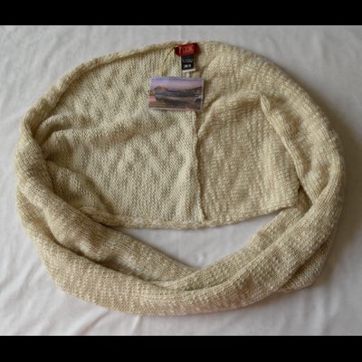 Шарф капюшон вязаный женский Vizio S 141 S 8 бежевый