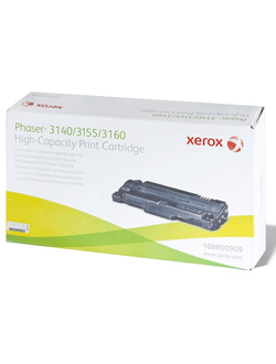 Картридж лазерный XEROX (108R00909) Phaser 3140/3155/3160, оригинальный, ресурс 2500 стр.