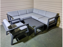 Комплект мебели из алюминия для улицы Graphite V110