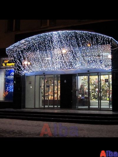 Занавес 2*1.5 м, БЕЛЫЙ ХОЛОДНЫЙ, IP54 Мерцание