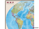 Карта настенная «Мир. Политическая карта», М-1:20 млн., размер 156×101 см, ламинированная, 634. 123111