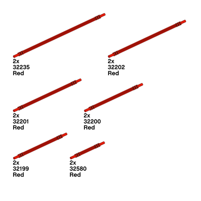 !АНАЛОГ! Special Elements for Structures Set /  Hoses Red,  (SPEC3)