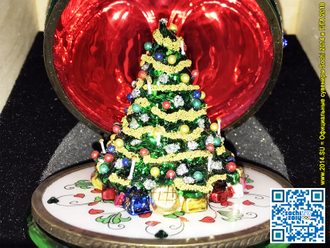 Елочная игрушка яйцо Олимпиады Сочи 2014 новогоднее украшение на елку а-ля Фаберже от фабрики Komozj